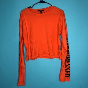 Long sleeve crop top